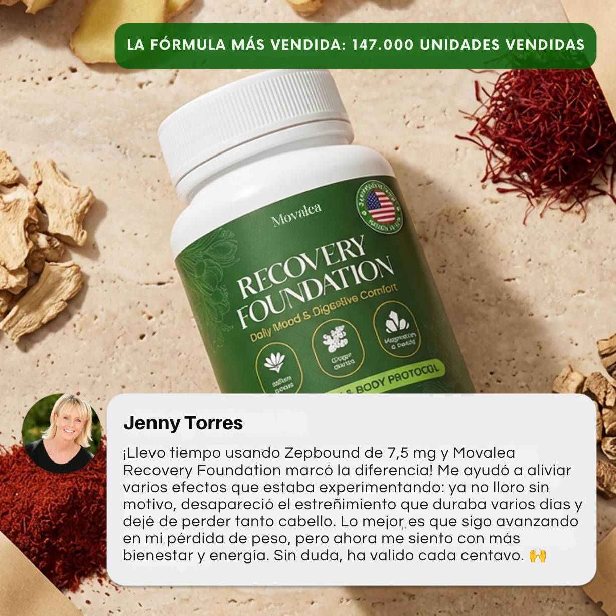 Movalea Recovery Foundation Capsulas