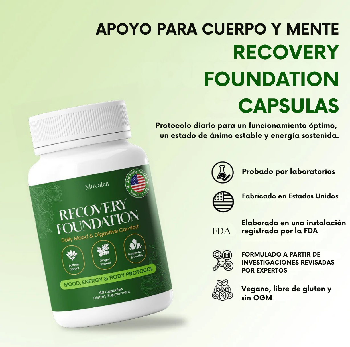 Movalea Recovery Foundation Capsulas